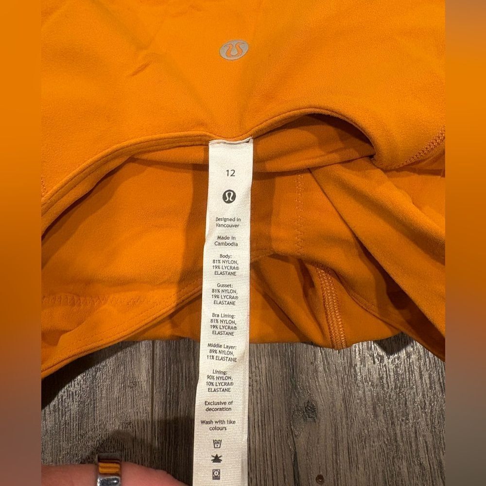 lululemon Align Bodysuit Autumn Orange romper - Picture 6 of 6